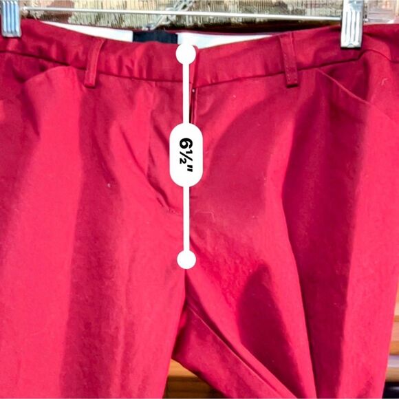 The Limited Drew Fit Red Pants Size 8 Cotton Blend - Picture 6 of 8